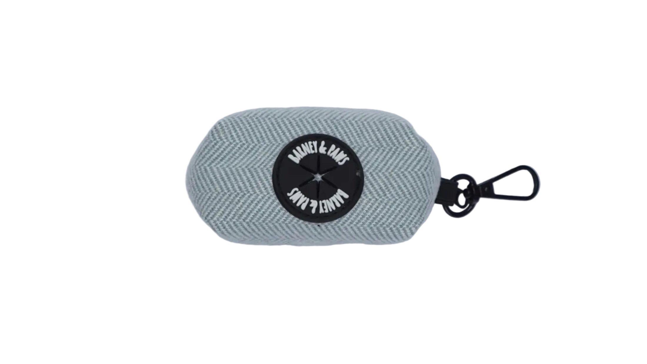 Herringbone Blue Poop Bag Holder