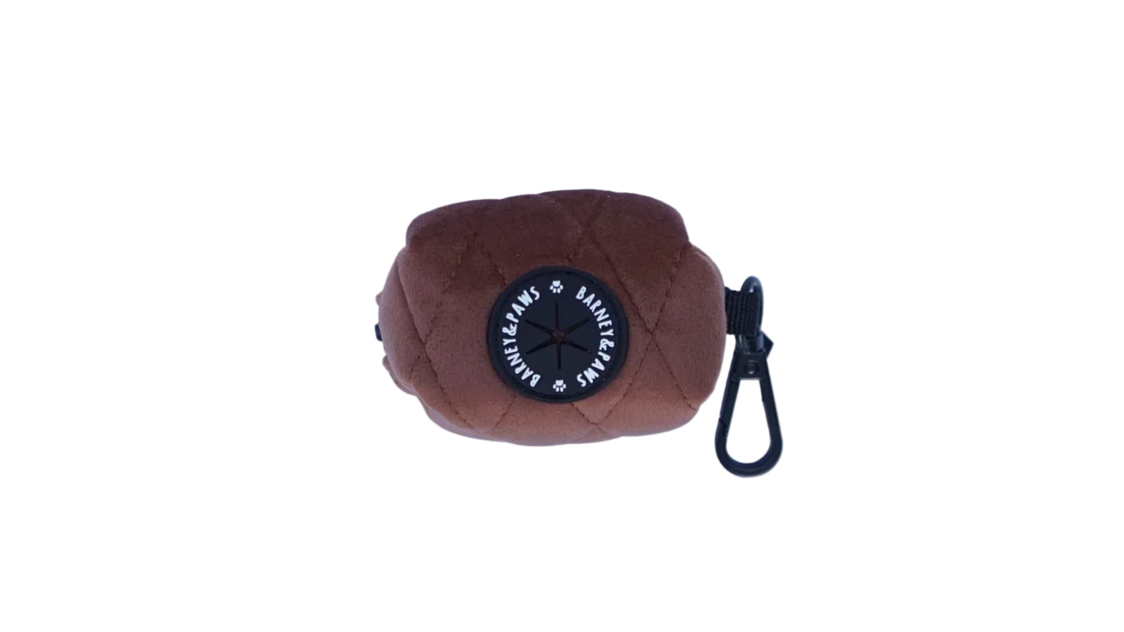 Quilted Chestnut Poop Bag Holder