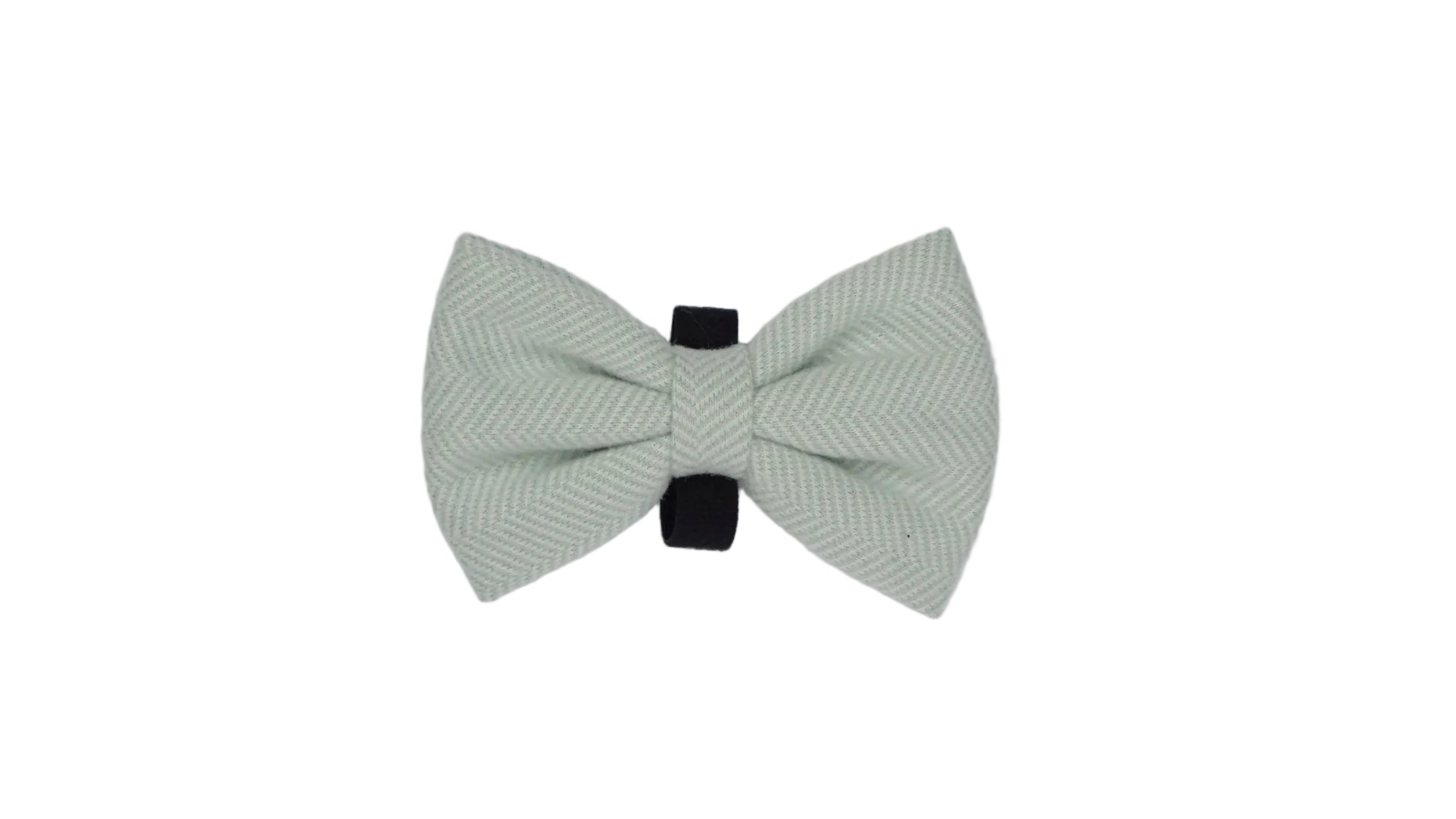 Herringbone Sage Bow Tie