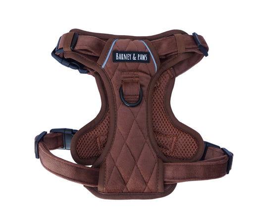 Quilted Chestnut 3-Click Neck Harness