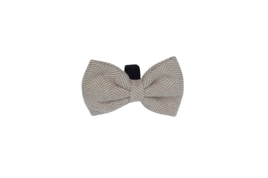 Herringbone Oat Bow Tie
