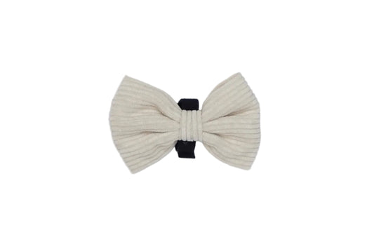 Oatmilk cord Bow Tie