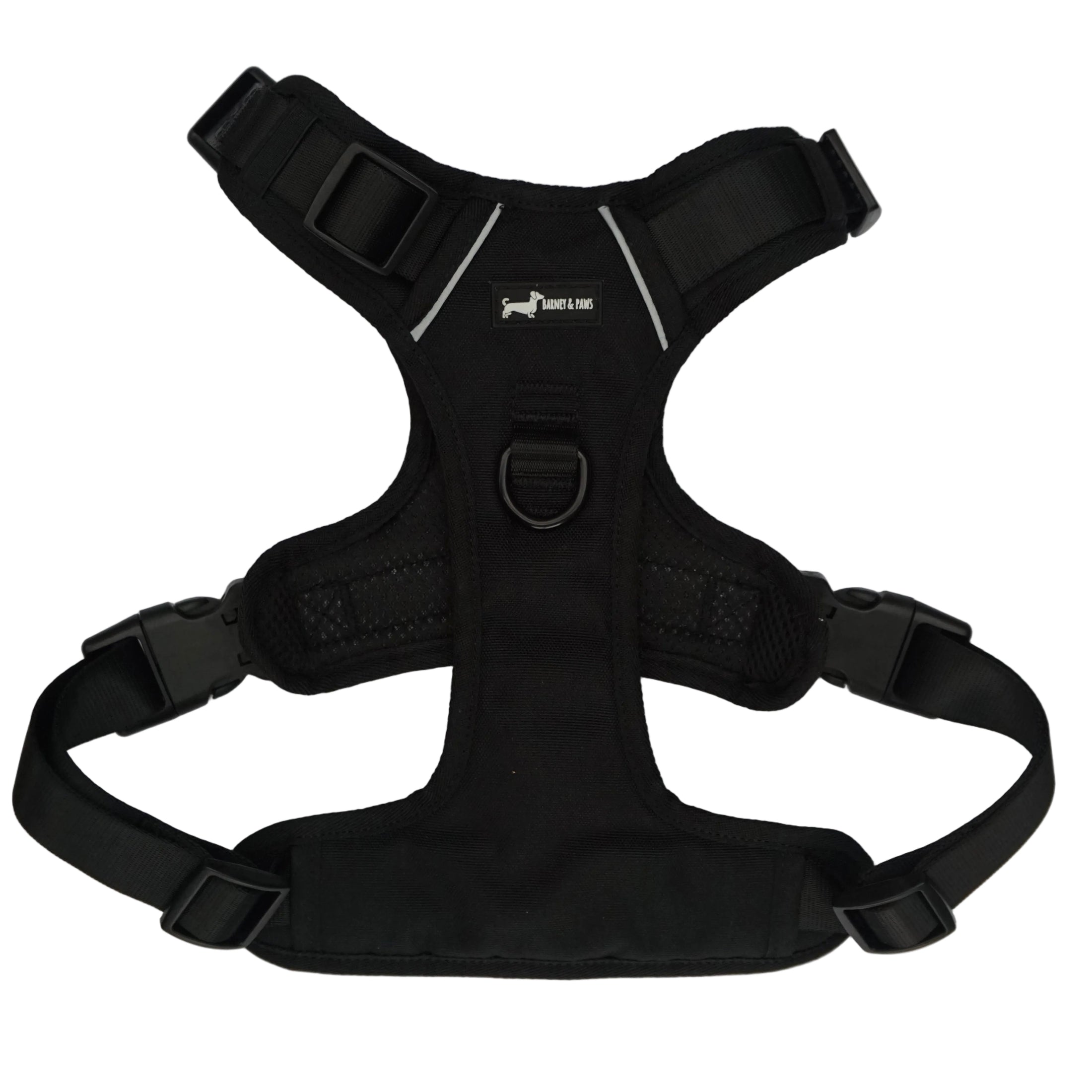 Bark in Black 3-Click Neck Harness -Big dogs only
