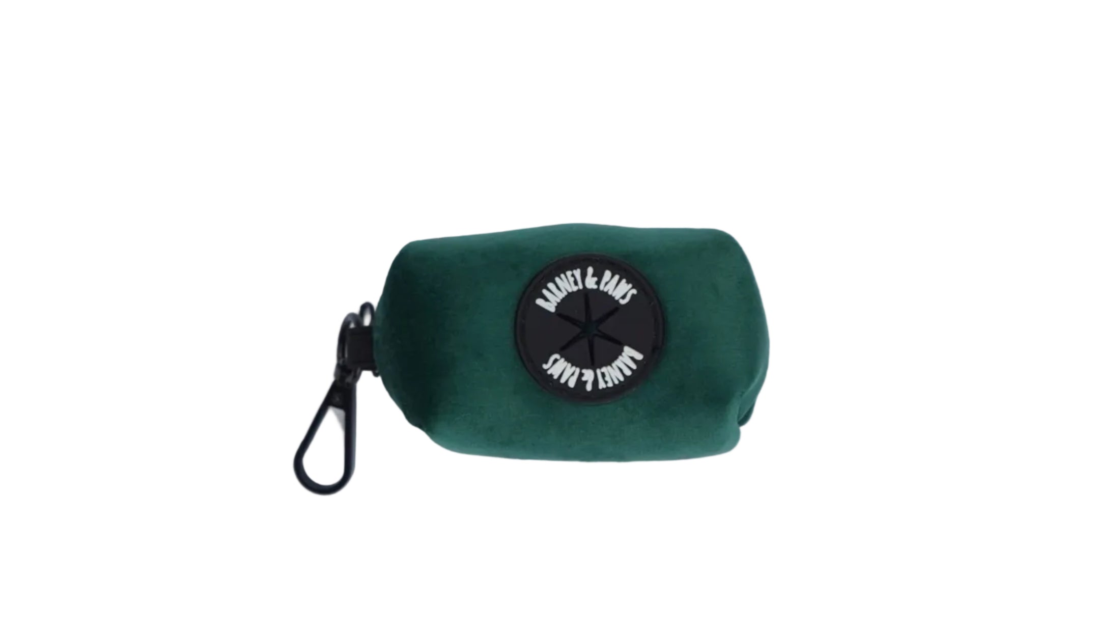 Green Velvet Forest Poop Bag Holder