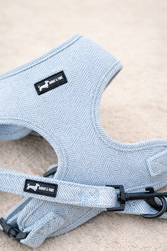Herringbone Blue 3-Piece Set
