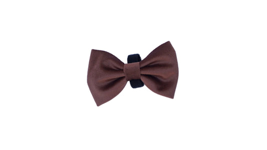 Quilted Chestnut Bow Tie