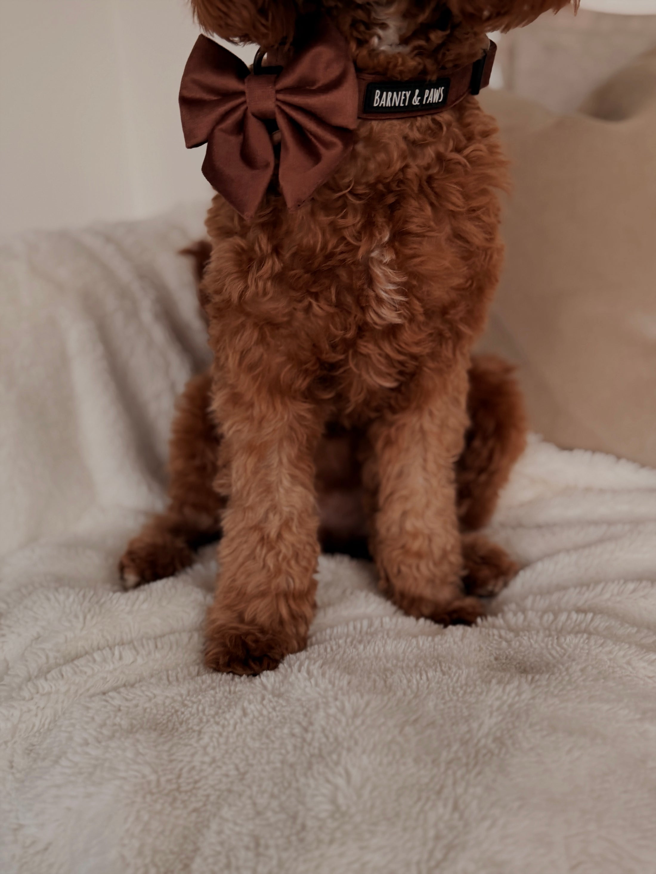 Quilted Chestnut Sailor Bow