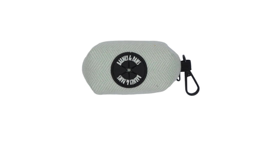 Herringbone Sage Poop Bag Holder