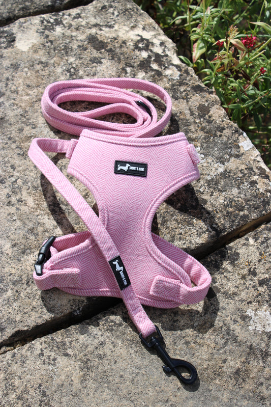 Herringbone Pink Rose 3-Piece Set