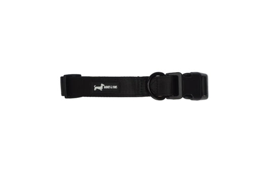 Bark in Black 3-Click Style Collar
