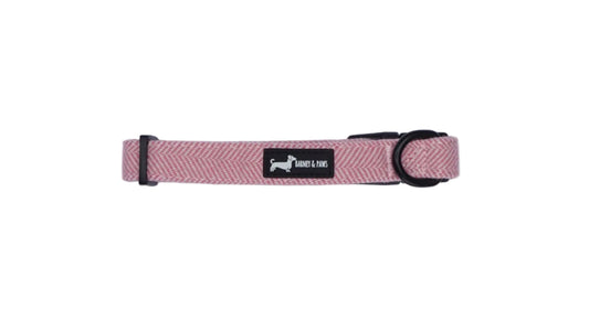 Herringbone Pink Collar