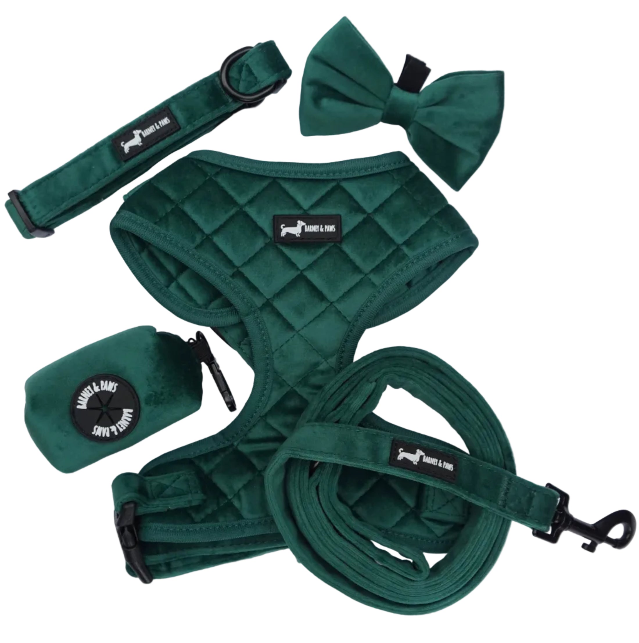 Green Velvet Forest 5-Piece Set
