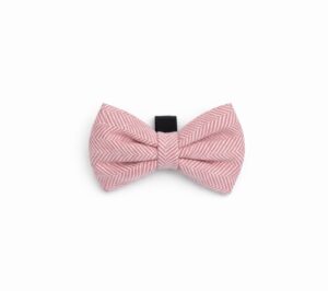Herringbone Rose Bow Tie