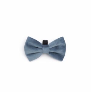 Lilac Blue Stitch Bow Tie