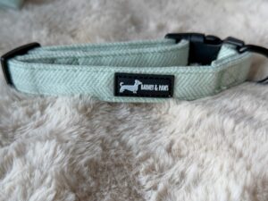 "Herringbone Sage" Collar