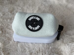 "Herringbone Sage" Poop Bag Holder