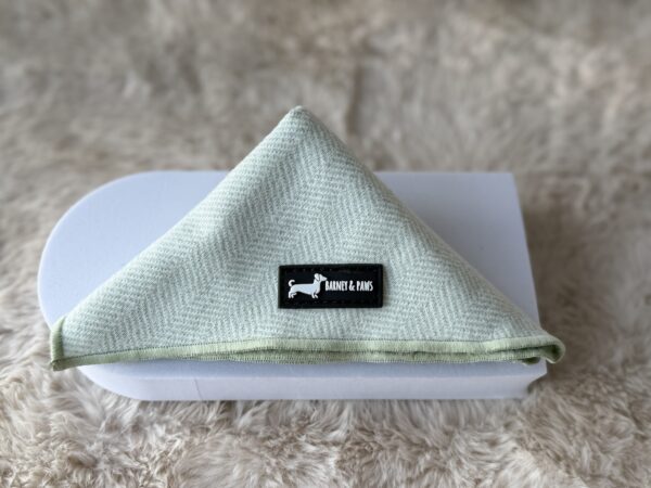 "Herringbone Sage" Bandana
