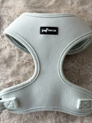 "Herringbone Sage" Adjustable Neck Harness