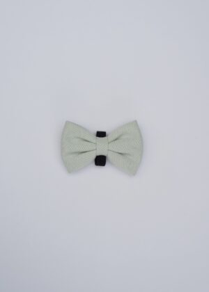 "Herringbone Sage" Bow Tie