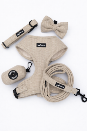 "Herringbone Oat" 5-Piece Set