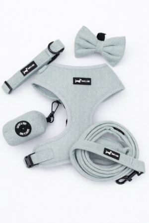 "Herringbone Frost" 5-Piece Set