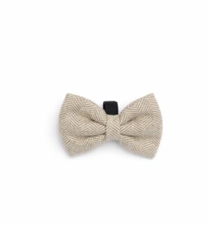 Herringbone Oat Bow Tie