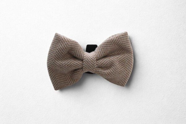 Herringbone Oat Bow Tie