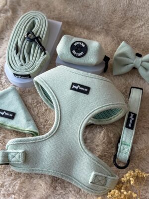 "Herringbone Sage" 6-Piece Set