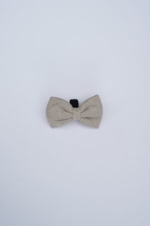 "Herringbone Oat" Bow Tie