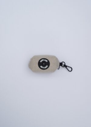 "Herringbone Oat" Poop Bag Holder