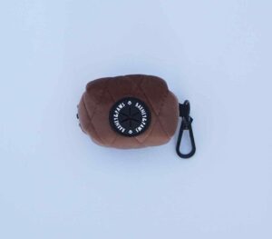"Quilted Chestnut" Poop Bag Holder